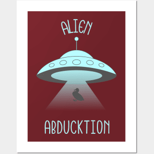 Alien Abduction Funny Design Posters and Art